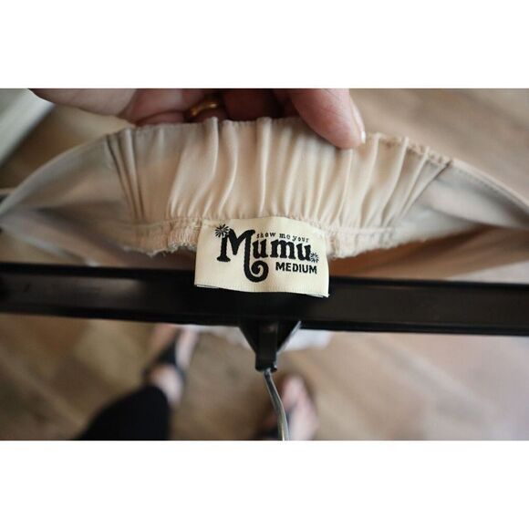 Show Me Your Mumu Women Sz M Beige Princess Di Stretch Ballgown Maxi Skirt - Picture 10 of 14